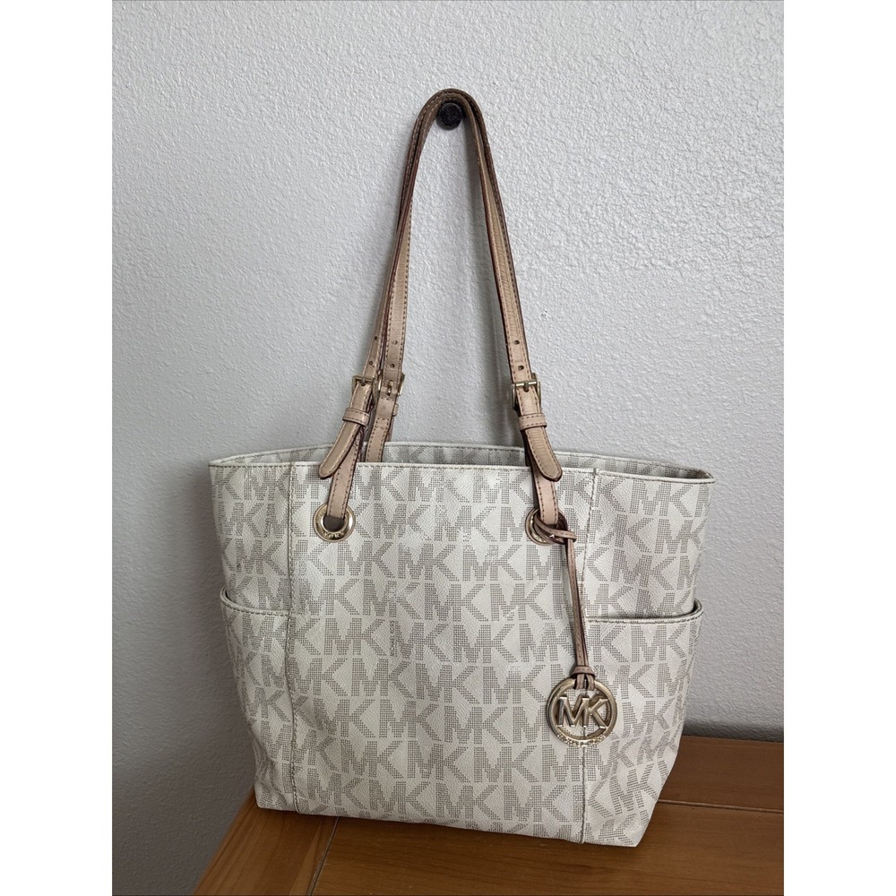 Michael Kors - Jet Set Signature - Vanilla Tote Bag